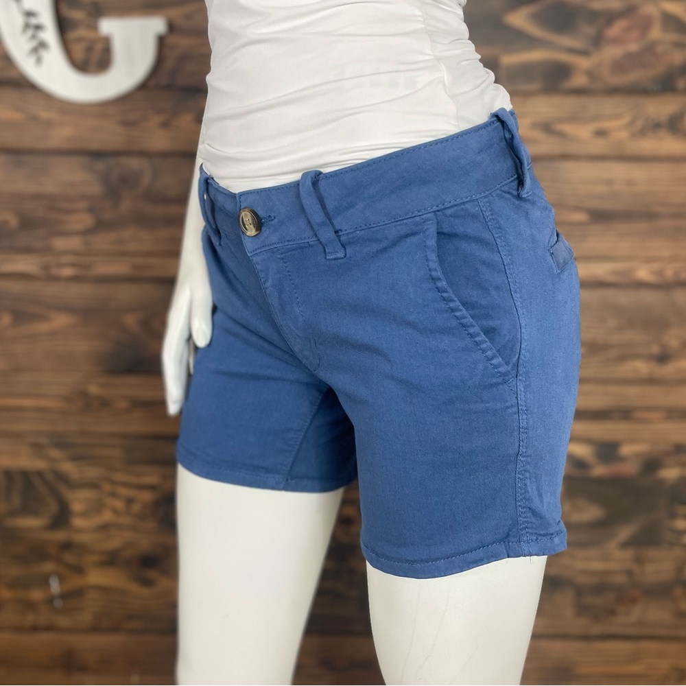 American Eagle Outfitters | Vibrant Cobalt Blue Classic Bermuda Shorts Midi